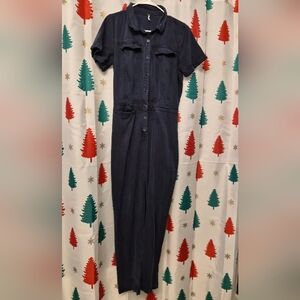 Elegant Dark Blue Jumpsuit